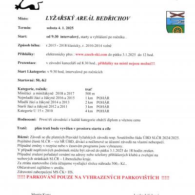 Propozice Bedřichov 4.1.2025